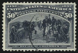 Sale 1050, Lot 366, 1c-50c 1893 Columbian Issue (Scott 230-240)