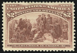 Sale 1050, Lot 376, $1.00-$5.00 1893 Columbian Issue (Scott 241-245)
