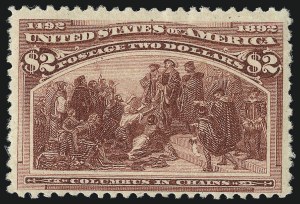 Sale 1050, Lot 377, $1.00-$5.00 1893 Columbian Issue (Scott 241-245), $2.00 Columbian (242) Sale 1050, Lot 377, $1.00-$5.00 1893 Columbian Issue (Scott 241-245)