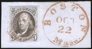 Sale 1050, Lot 44, 5c-10 1847 Issue and 1875 Reproduction of 1847 Issue (Scott 1-4)