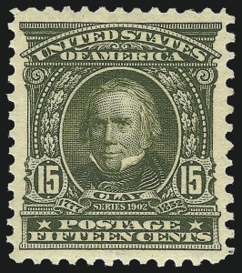 Sale Number 1050, Lot Number 462, 1901 Pan-American, 1902-08 thru Jamestown Issues (Scott 294-330) Sale Number 1050, Lot Number 462, 1901 Pan-American, 1902-08 thru Jamestown Issues (Scott 294-330)