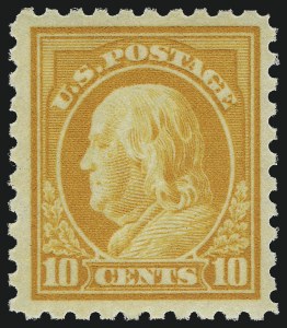 Sale 1050, Lot 553, Panama-Pacific thru 1914 Issue (Scott 396-447), 10c Orange Yellow (433) Sale 1050, Lot 553, Panama-Pacific thru 1914 Issue (Scott 396-447)