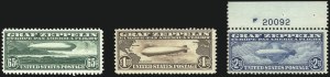 Sale 1050, Lot 702, Air Post, Graf Zeppelin and Later Issues (Scott C13-C31)