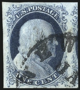 Sale 1050, Lot 76, 1c 1851-56 Issue (Scott 5A-9)