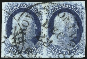 Sale 1050, Lot 78, 1c 1851-56 Issue (Scott 5A-9)