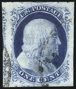 Sale 1050, Lot 87, 1c 1851-56 Issue (Scott 5A-9)