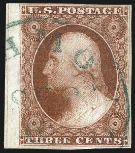 Sale 1050, Lot 98, 3c-12c 1851-56 Issue (Scott 10-17)