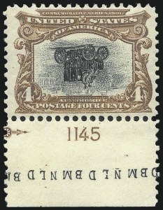 Sale Number 1052, Lot Number 5, 1901 Pan-American Issue Inverts Sale Number 1052, Lot Number 5, 1901 Pan-American Issue Inverts