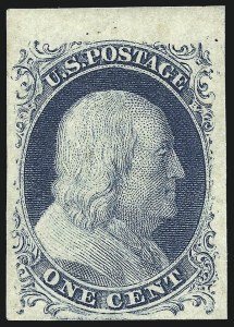 Sale Number 1057, Lot Number 555, 1851-56 Issue (Scott 6-17)