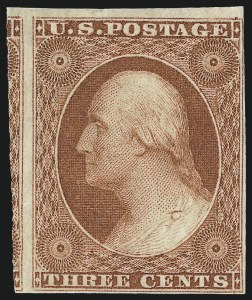 Sale 1057, Lot 561, 1851-56 Issue (Scott 6-17)