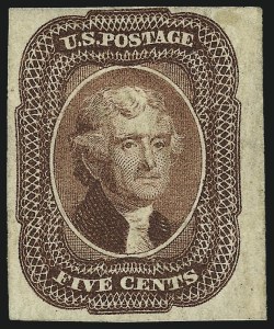 Sale 1057, Lot 565, 1851-56 Issue (Scott 6-17)