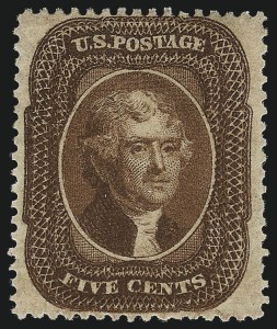 Sale 1057, Lot 583, 1857-60 Issue (Scott 18-39)