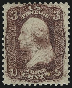 Sale 1057, Lot 610, 1861 Issue First Designs and Colors (Scott 55-62)