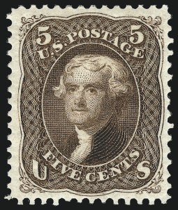 Sale 1057, Lot 670, 1875 Re-Issue of 1861-66 Issue (Scott 102-111)