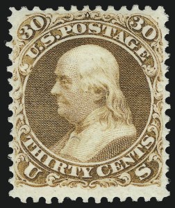 Sale 1057, Lot 675, 1875 Re-Issue of 1861-66 Issue (Scott 102-111)