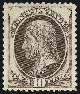 Sale 1057, Lot 726, 1870-71 National Bank Note Co. Ungrilled Issue (Scott 145-155)