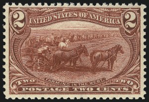 Sale 1057, Lot 873, 1898 Trans-Mississippi Issue (Scott 285-293), 2c Trans-Mississippi (286) Sale 1057, Lot 873, 1898 Trans-Mississippi Issue (Scott 285-293)