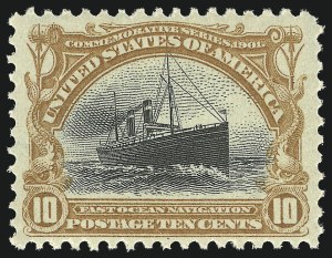 Sale 1057, Lot 887, 1901 Pan-American Issue, incl. Inverts (Scott 294-299)