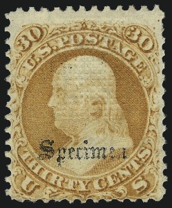 Sale 1061, Lot 3284, Specimen Overprints
