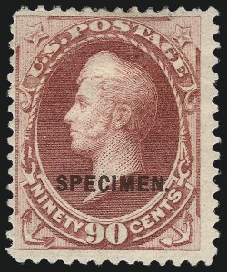 Sale 1061, Lot 3288, Specimen Overprints