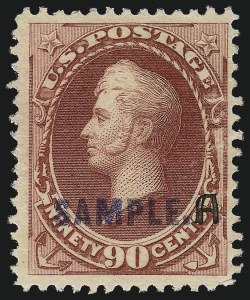 Sale 1061, Lot 3291, Specimen Overprints
