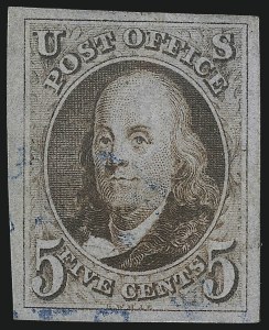 Sale Number 1061, Lot Number 3318, 1847 Issue (Scott 1-2) Sale Number 1061, Lot Number 3318, 1847 Issue (Scott 1-2)