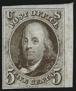 Sale 1061, Lot 3329, 1847 Issue (Scott 1-2)