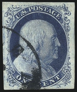 Sale 1061, Lot 3359, 1c-3c 1851-56 Issue (Scott 5A-11A)