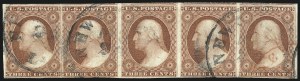 Sale 1061, Lot 3372, 1c-3c 1851-56 Issue (Scott 5A-11A)