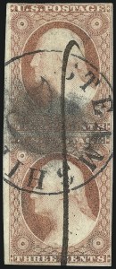 Sale 1061, Lot 3374, 1c-3c 1851-56 Issue (Scott 5A-11A)
