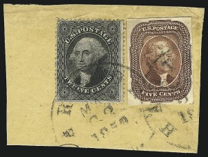 Sale 1061, Lot 3383, 5c-12c 1851-56 Issue (Scott 12-17)