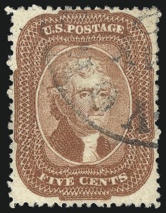 Sale 1061, Lot 3427, 3c-90c 1857-60 Issue and 1875 Reprint (Scott 25-40)