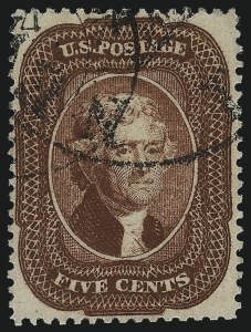 Sale 1061, Lot 3431, 3c-90c 1857-60 Issue and 1875 Reprint (Scott 25-40)