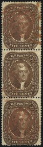 Sale 1061, Lot 3439, 3c-90c 1857-60 Issue and 1875 Reprint (Scott 25-40)