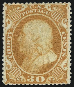 Sale 1061, Lot 3451, 3c-90c 1857-60 Issue and 1875 Reprint (Scott 25-40)