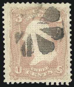 Sale 1061, Lot 3490, 1867-68 Grilled Issue (Scott 83-100)