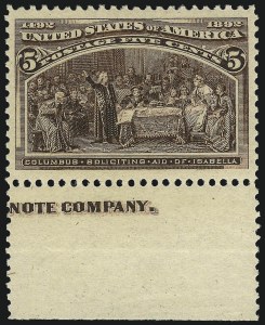 Sale 1061, Lot 3681, 1c-30c 1893 Columbian Issue (Scott 230-239)