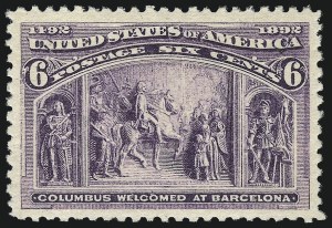 Sale Number 1061, Lot Number 3684, 1c-30c 1893 Columbian Issue (Scott 230-239) Sale Number 1061, Lot Number 3684, 1c-30c 1893 Columbian Issue (Scott 230-239)
