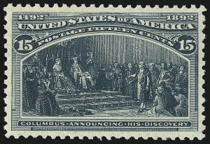 Sale Number 1061, Lot Number 3699, 1c-30c 1893 Columbian Issue (Scott 230-239) Sale Number 1061, Lot Number 3699, 1c-30c 1893 Columbian Issue (Scott 230-239)