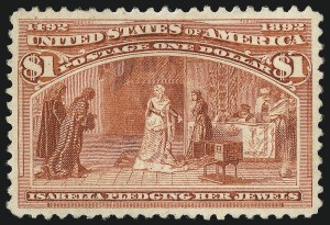Sale 1061, Lot 3711, 50c-$5.00 1893 Columbian Issue (Scott 240-245)