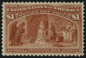 Sale 1061, Lot 3712, 50c-$5.00 1893 Columbian Issue (Scott 240-245)