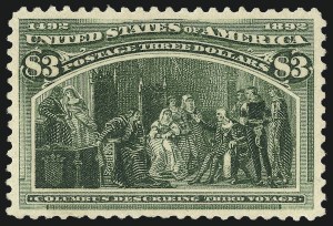 Sale Number 1061, Lot Number 3721, 50c-$5.00 1893 Columbian Issue (Scott 240-245) Sale Number 1061, Lot Number 3721, 50c-$5.00 1893 Columbian Issue (Scott 240-245)