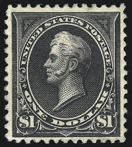 Sale 1061, Lot 3752, 1894-98 Bureau Issues (Scott 246-281), $1.00 Black (261) Sale 1061, Lot 3752, 1894-98 Bureau Issues (Scott 246-281)