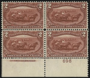 Sale 1061, Lot 3782, 1898 Trans-Mississippi Issue (Scott 286-293)
