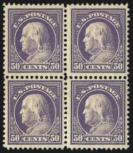 Sale 1061, Lot 3906, 1912-14 Washington-Franklin Issue (Scott 407-459)