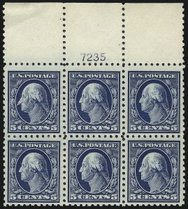 Sale 1061, Lot 3910, 1912-14 Washington-Franklin Issue (Scott 407-459)