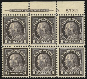 Sale 1061, Lot 3977, 1915-17 Washington-Franklin Issues (Scott 460-518b)