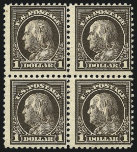 Sale 1061, Lot 3978, 1915-17 Washington-Franklin Issues (Scott 460-518b)
