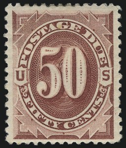 Sale 1061, Lot 4113, Postage Due, 50c Bright Claret (J28) Sale 1061, Lot 4113, Postage Due