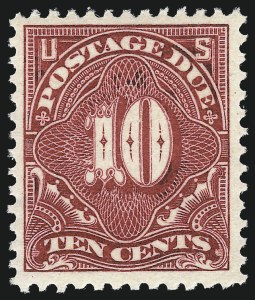 Sale 1061, Lot 4123, Postage Due, 10c Carmine (J42) Sale 1061, Lot 4123, Postage Due